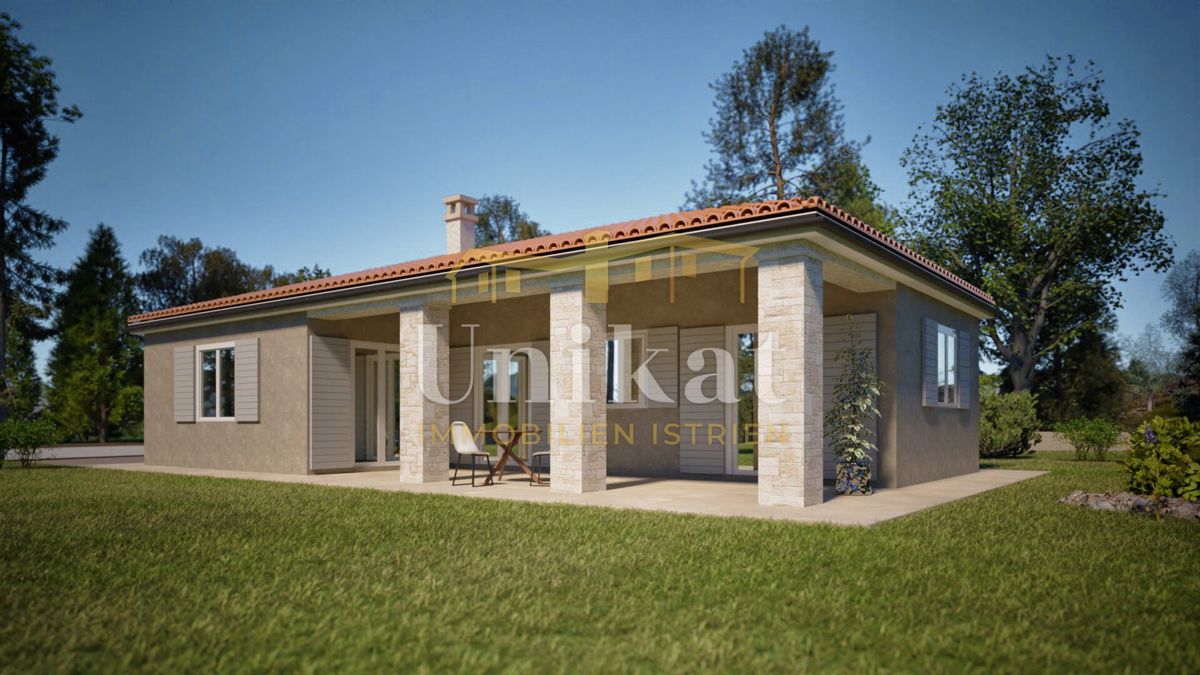 Casa al piano terra senza vicini a 10 km da Poreč - grande giardino